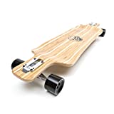 White Wave Bamboo Longboard Skateboard Complete (Warrior)