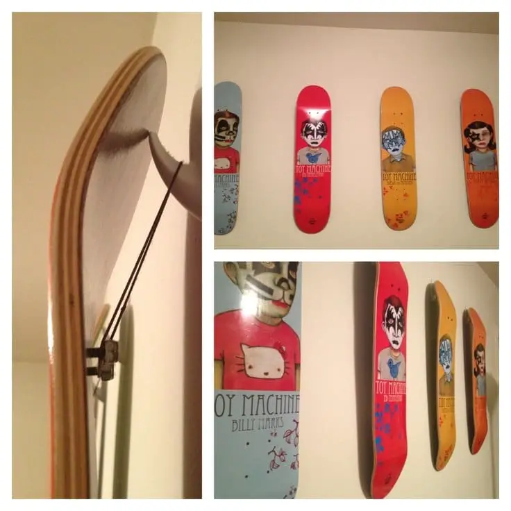 How To Hang A Skateboard On The Wall