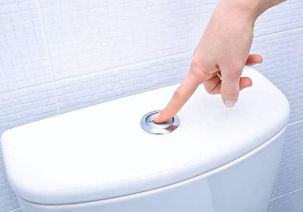 flushing toilet