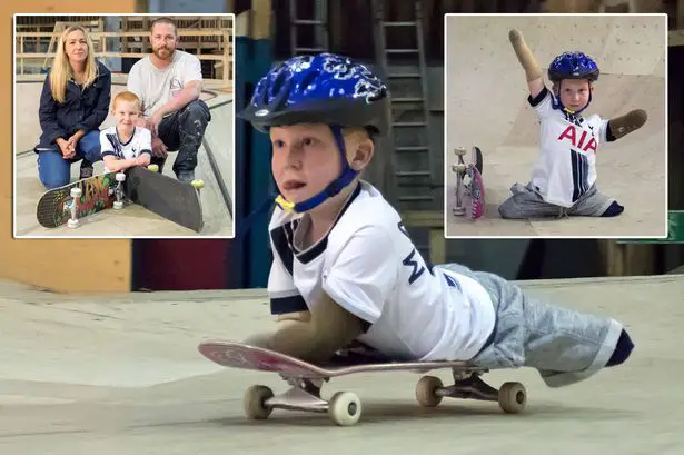 Summer safety on wheels of skateboard