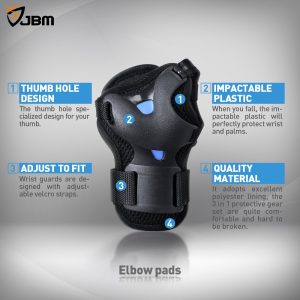 JBM Multi Sport Protective Gear Knee Pads
